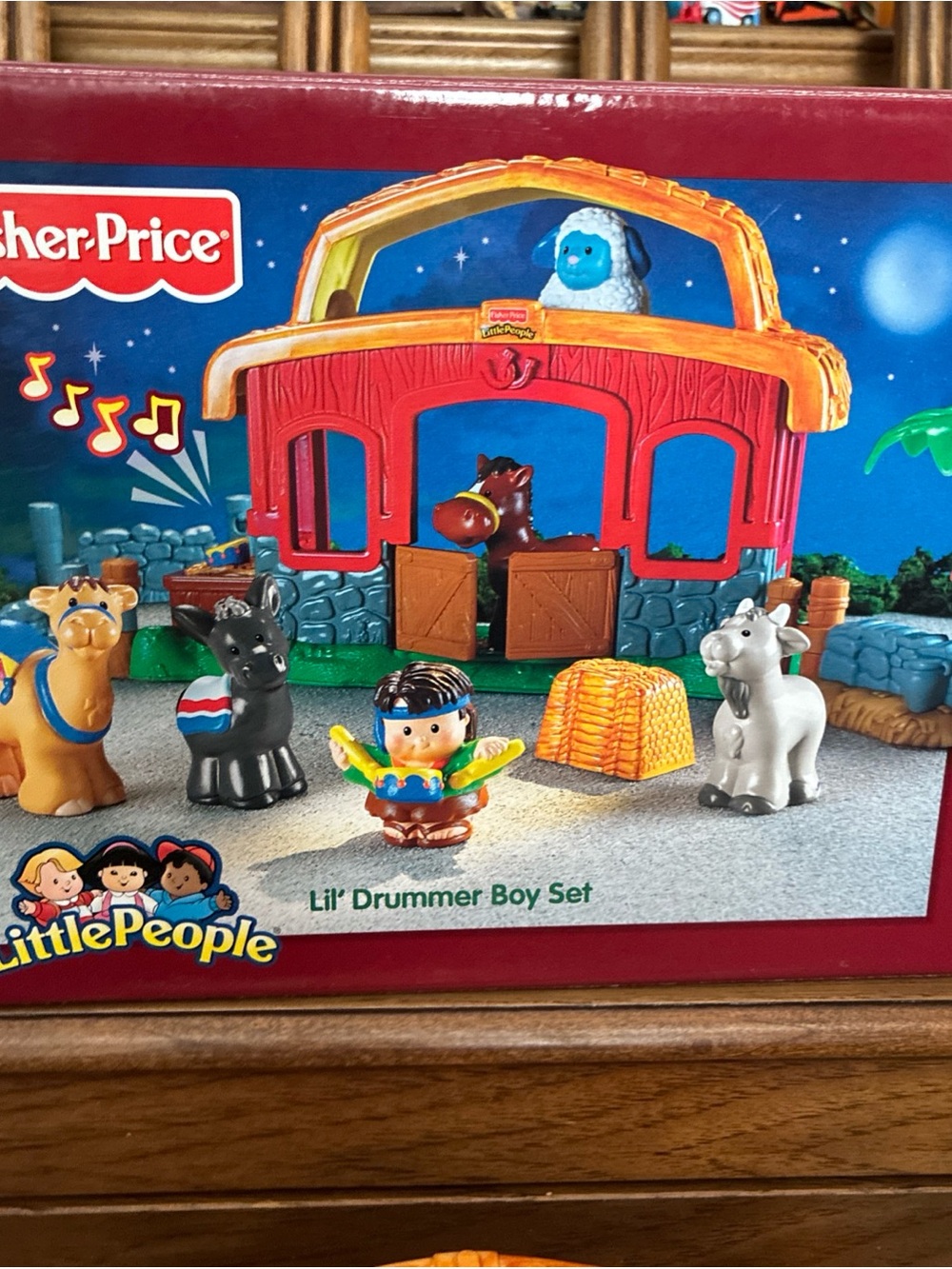 Fisher Price Little People CHRISTMAS LIL' DRUMMER BOY '06 Music Works Complete
